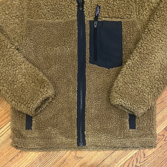 PATAGONIA Women’s deep pile fleece Retro-X Classic Jacket with Blue Details - Picture 5 of 12